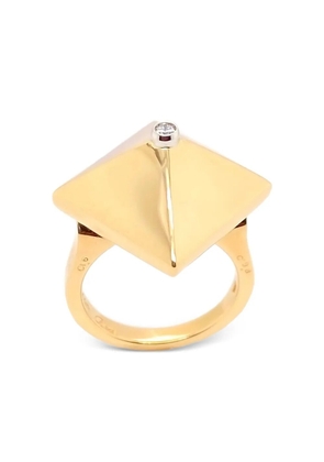 Brooks Brothers 18K yellow gold diamond ring