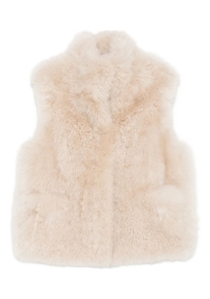Liska shearling gilet - Neutrals