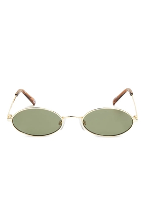 Le Specs Love Train oval-frame sunglasses - Gold