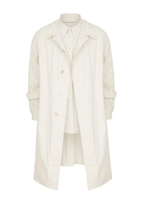 Maison Margiela pointed-collar trench coat - White