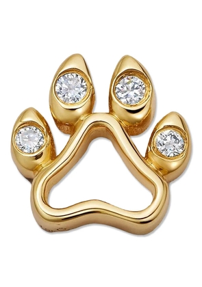 Loquet 18K yellow gold Dog Paw diamond pendant
