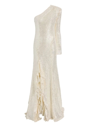 Cinq A Sept Angeline Gown sequin long dress - White