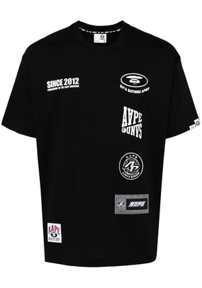 AAPE BY *A BATHING APE® logo-printed cotton T-shirt - Black