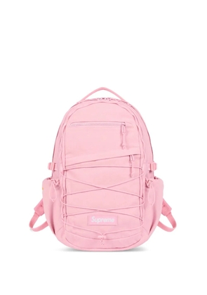 Supreme logo-patch backpack - Pink