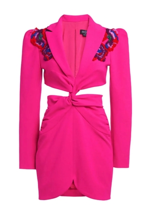 PatBO Posh crepe cut-out mini dress - Pink