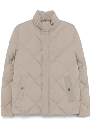 Canali diamond-quilted jacket - Neutrals
