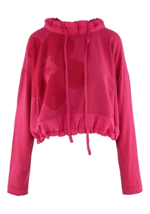Black Label drawstring graphic sweatshirt - Pink