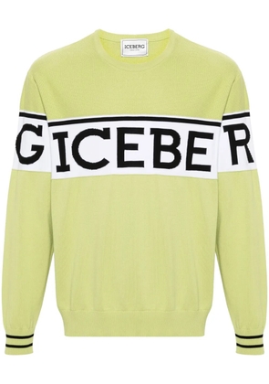 Iceberg jacquard-logo cotton sweatshirt - Green