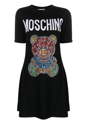 Moschino logo-print T-shirt dress - Black