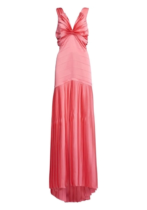 Marni gathered pleated gown - Pink