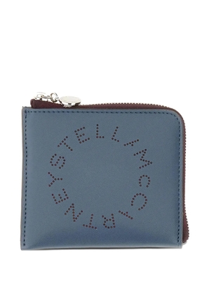 Stella McCartney logo zip wallet - Blue