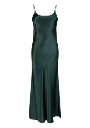 VOZ liquid silk slip dress - Green