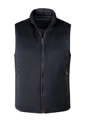 Moorer Falieri-Ls9 zip padded vest - Blue