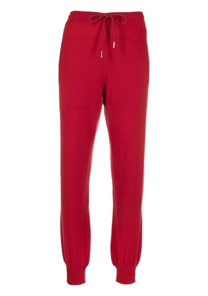 Barrie drawstring cashmere track pants - Red