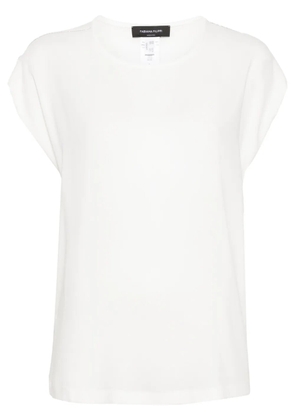 Fabiana Filippi chiffon-crepe T-shirt - White