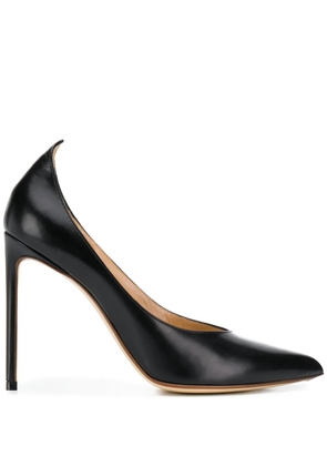 Francesco Russo high vamp pumps - Black