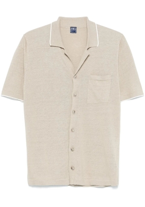 Fedeli fine-knit shirt - Neutrals