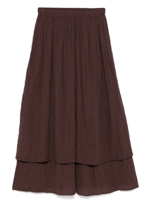 Transit crinkled midi skirt - Brown
