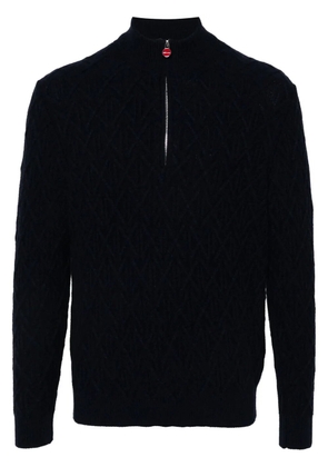 Kiton 3D-knit sweater - Blue