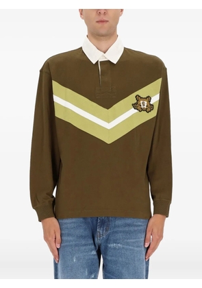 HUGO logo-patch polo shirt - Brown