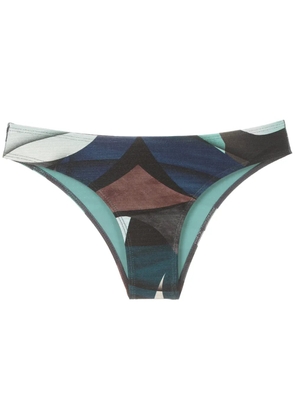 Lygia & Nanny Waikiki printed bikini bottom - Blue
