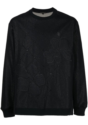 SHIATZY CHEN floral embroidered jumper - Black