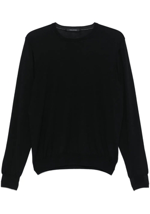 Tagliatore round-neck jumper - Black