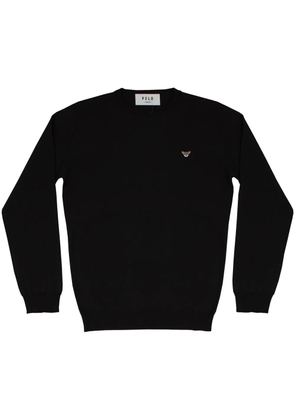 PELO FOUNDATION dog-appliqué jumper - Black