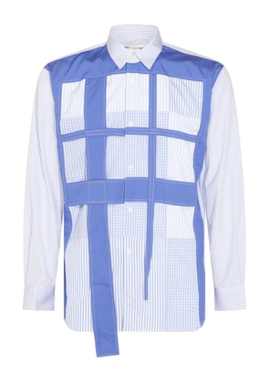 Comme des Garçons Homme patchwork shirt - Blue
