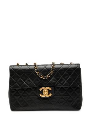 CHANEL Pre-Owned 1991-1994 Maxi XL Classic Lambskin Single Flap shoulder bag - Black