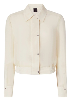 PINKO cropped shirt jacket - White