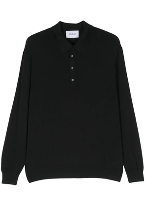 D4.0 wool polo shirt - Black