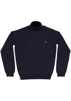 PELO FOUNDATION dog-appliqué jumper - Blue