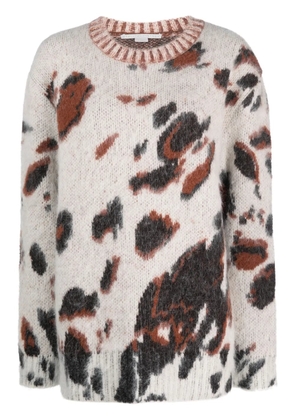 Stella McCartney Horse brushed jaquard jumper - Neutrals