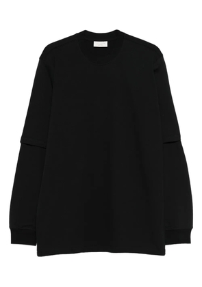 YES LONDON layered-sleeve sweatshirt - Black