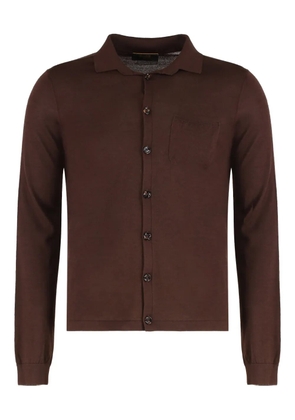 Moorer chest-pocket buttoned cardigan - Brown