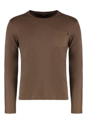 Moorer pocket T-shirt - Brown