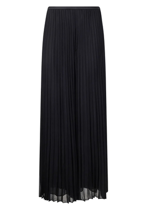 Emporio Armani georgette pleated trousers - Black