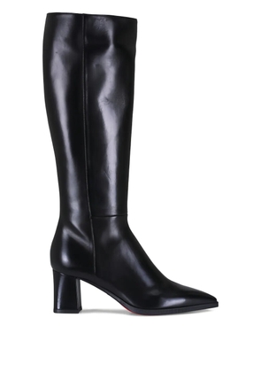 Santoni Mariel pointed-toe block-heel boots - Black