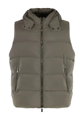 Moorer quilted hooded waistcoat - Green