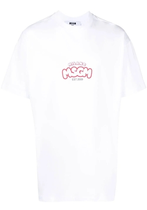 MSGM logo-print T-shirt - White
