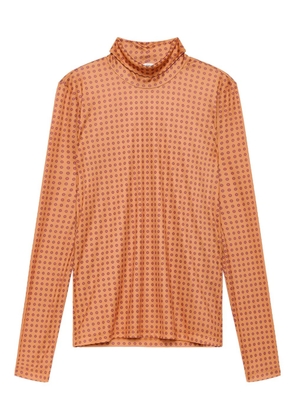 MALIPARMI polka dot halterneck top - Orange