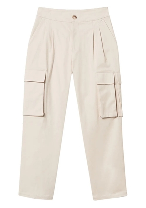 TWINSET asymmetric cargo pockets trousers - Neutrals