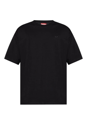 Diesel logo-embroidered back-print T-shirt - Black