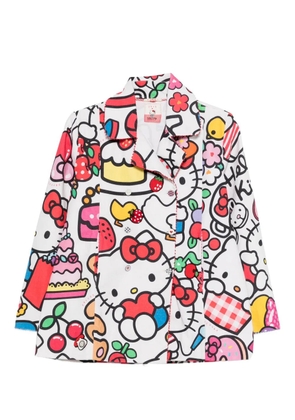 Pero print jacket - White