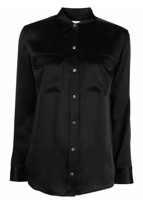 Equipment Signature silk satin shirt - Black