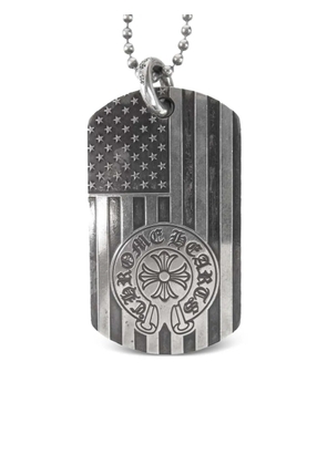 Chrome Hearts ball chain dog tag necklace - Silver