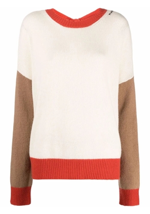 Marni rear tie-fastening jumper - Neutrals