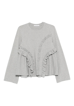 Cecilie Bahnsen ruffled top - Grey