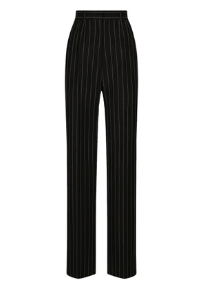 Dolce & Gabbana striped high-waisted trousers - Black